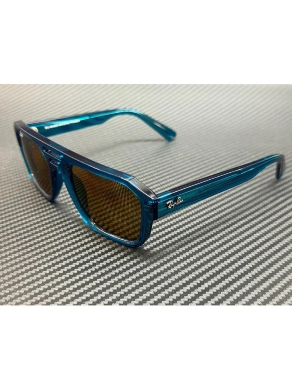 New Ray-Ban Men Transparent Light Blue Sunglasses 54-20-145